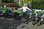 Tim with E-Bikes in St John's Wood